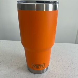 YETI Bright Orange 30oz Rambler